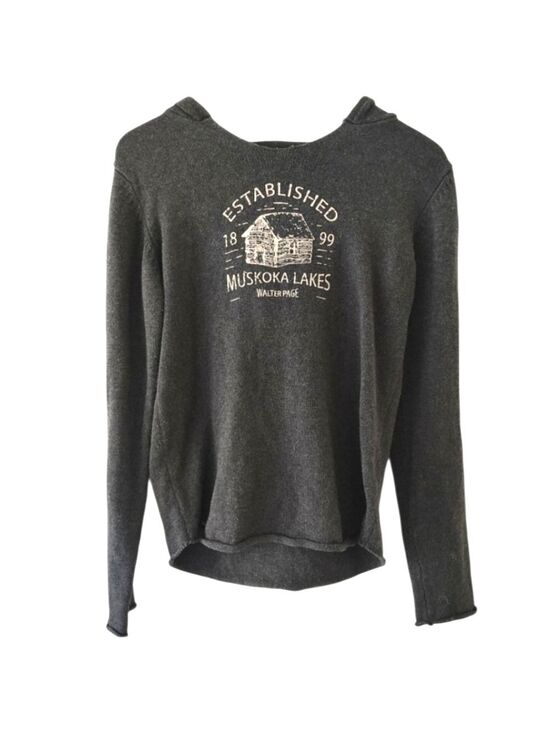 Bruzer Tops - BRUZER 100% Cotton Gray Muskoka Lakes Hoodie Size Medium